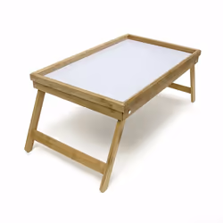 Vous aimeriez bien prendre votre petit déjeuner au lit le dimanche matin? Ce plateau de lit en bambou est fait pour vous! En ...