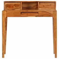 Bureau - Acacia - 88 cm - 3 tiroirs - Finition laquée - Style classique intemporel