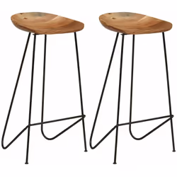Ces tabourets de bar en bois ont un aspect emblématique et suivent le style industriel qui fait fureur en ce moment. Ils sero ...