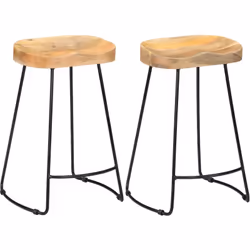 Fabriqué en bois massif de manguier, ce tabouret de bar rétro au design emblématique Gavin s'intégrera parfaitement à l'intér ...