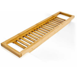 Pont de baignoire salle de bain rangement en bois de bambou 64 cm