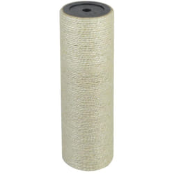 Arbre à chat griffoir grattoir niche jouet animaux peluché 8 x 25 cm 10 mm beige