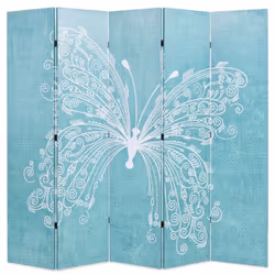 Paravent - Non spécifié - 200 cm - Imprimé papillon - Bois massif - Intérieur