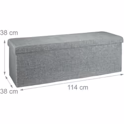 Remplissez ce tabouret de rangement avec des livres, journaux, DVD ou autres objets. Le couvercle vous permet d'avoir accès r ...