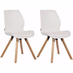 Lot de 2 chaises de salle à manger design scandinave, aura une place de choix dans votre cuisine ou autour d'une table de sal ...