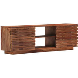 Meuble télé buffet tv télévision design pratique 120 cm bois de sesham solide
