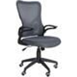 Chaise de bureau ergonomique - Design moderne - Dossier en maille - Hauteur réglable - Couleur gris