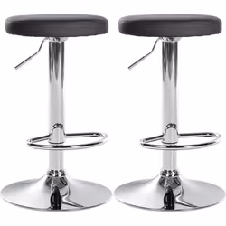 Tabourets de bar - Décoshop26 - TDB10694 - Lot de 2 - Réglable en hauteur - Design contemporain