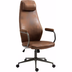 Fauteuil de bureau en similicuir Le fauteuil de bureau est particulièrement confortable, notamment grâce à son assise généreu ...