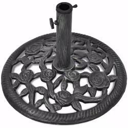 Ce socle de parasol solide sert de base ferme et robuste pour votre parasol et pour le maintenir en place. Le matériau en fon ...