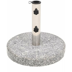 Helloshop26 - Pied base socle de parasol granite tube en acier inoxydable rond 22 kg