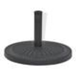 Pied base socle de parasol - Helloshop26 - Rond - Noir - 14 kg - Adaptateurs 38/48 mm