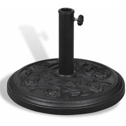 Helloshop26 - Pied socle base de parasol rond en résine noir 9 kg diamètre 38 et 48 mm