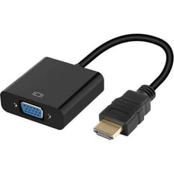Adaptateur VGA vers HDMI pour PC HP Convertisseur Television Ecran Retroprojecteur Cable 1080p