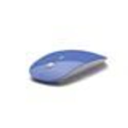 Souris Ultra Plate pour MACBOOK APPLE Sans Fil USB Universelle Capteur Optique 3 Boutons Couleurs - Couleur:BLEU