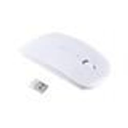 Souris pour PC PACKARD BELL USB Sans Fil Ultra Plate Universelle Capteur Optique 3 Boutons Ordinateur (BLANC)