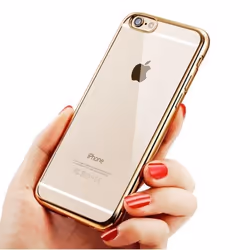 Coque Silicone Contour IPHONE SE APPLE Chromé Transparente Bumper Protection Gel Souple (OR)