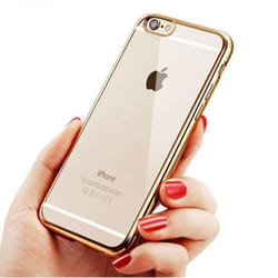 Coque Silicone Contour IPHONE SE APPLE Chromé Transparente Bumper Protection Gel Souple (OR)