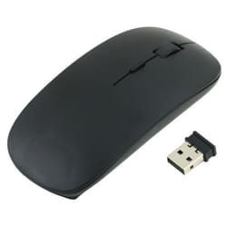 Souris Ultra Plate pour PC LENOVO Sans Fil USB Universelle Capteur Optique 3 Boutons Couleurs - Couleur:NOIR