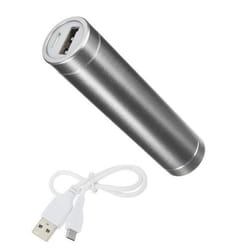 Batterie Chargeur Externe pour IPHONE 7 Plus Universel Power Bank 2600mAh avec Cable USB/Mirco USB Secours Téléphone (ARGENT)