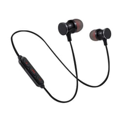 Ecouteurs Bluetooth Metal pour IPHONE 12 Pro Max Smartphone Sans Fil Telecommande Son Main Libre INTRA-AURICULAIRE Universel (NOIR)