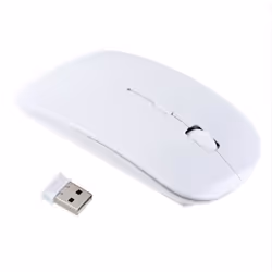Souris Ultra Plate pour MACBOOK Air APPLE Sans Fil USB Universelle Capteur Optique 3 Boutons Couleur - Couleur:BLANC