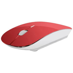 Souris Ultra Plate pour PC YONIS Sans Fil USB Universelle Capteur Optique 3 Boutons Couleurs - Couleur:ROUGE