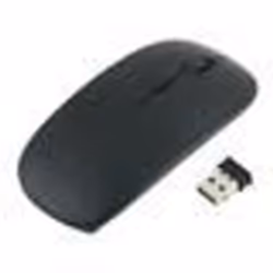 Souris Ultra Plate pour MACBOOK Air APPLE Sans Fil USB Universelle Capteur Optique 3 Boutons Couleur - Couleur:NOIR