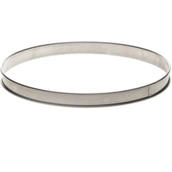 Cercle à tarte bord roulé 24 cm en inox - De Buyer