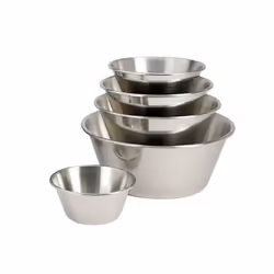 de Buyer Bassine pâtissière inox, Unique, Acier inoxydable, 2 L, Acier inoxydable, 20 cm, 100 mm