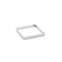 de Buyer 3905.16, Moule à tarte, Carré, Acier inoxydable, Acier inoxydable, 160 mm, 160 mm