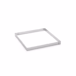 de Buyer 3905.20, Moule à tarte, Carré, Acier inoxydable, Acier inoxydable, 200 mm, 200 mm