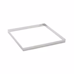 de Buyer 3905.28, Moule à tarte, Carré, Acier inoxydable, Acier inoxydable, 280 mm, 280 mm