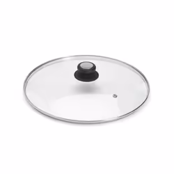 de Buyer 4112.32, Rond, Transparent, Verre, Noir, Acier inoxydable, 200 °C, 32 cm