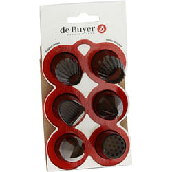 Lot 6 douilles spéciales pâtisserie De Buyer Le Tube