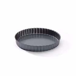de Buyer 4705.20, Moule à tarte, Rond, 220 °C, Noir, Acier, 20 cm