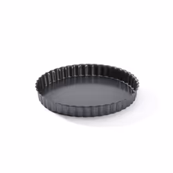 de Buyer 4706.20, Moule à tarte, Rond, 220 °C, Noir, Acier, 20 cm