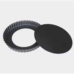 de Buyer 4706.32, Moule à gâteau, Rond, Surface strié, 220 °C, Argent, Acier