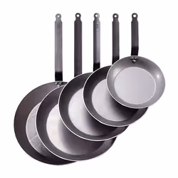 de Buyer 5110.24, Rond, Poêle polyvalente, Acier inoxydable, Sans revêtement, Acier, Vitrocéramique, Gaz, Halogène, Induction ...