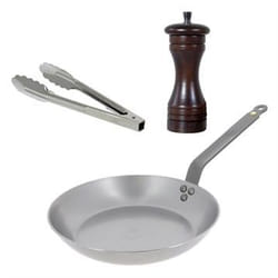 De buyer - box poêle 26 cm + moulin poivre + pince - 5610.03