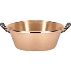 DE BUYER Bassine à confiture cuivre lisse 10/10e - øhaut 38 cm - øbas 27 cm