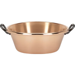 DE BUYER Bassine à confiture cuivre lisse 10/10e - øhaut 38 cm - øbas 27 cm