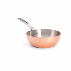de Buyer 6236.20, Rond, Sauteuse, Cuivre, Acier inoxydable, Sans revêtement, Cuivre, Acier inoxydable, Vitrocéramique, Gaz, H ...
