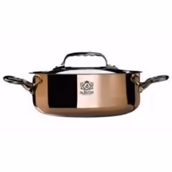 de Buyer 6241.24, Poêle sauteuse, Cuivre, Acier inoxydable, Cuivre, Acier inoxydable, 3,1 L, Acier inoxydable, Vitrocéramique ...