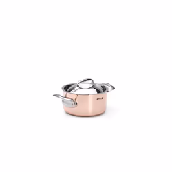 de Buyer 6242.16, 1,8 L, Rond, Cuivre, Acier inoxydable, Cuivre, Acier inoxydable, Sans revêtement, Acier inoxydable