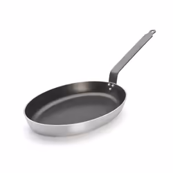 de Buyer 8181.40, Ovale, Poêle poisson, Acier inoxydable, Aluminium, 200 °C, Aluminium