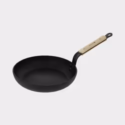 de Buyer 8780.32, Rond, Poêle polyvalente, Noir, Aluminium, Vitrocéramique, Gaz, Halogène, Induction, Plaque étanche, France