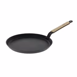 de Buyer 8785.26, Rond, Poêle à crêpe, Noir, Aluminium, Vitrocéramique, Gaz, Halogène, Induction, Plaque étanche, 26 cm