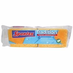Spontex - 2 Éponges Tradition n° 4 Javel Renforcée