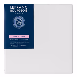 Lefranc & Bourgeois 111129, Peint, Panneau de toile, Blanc, Coton, 200 mm, 19 mm